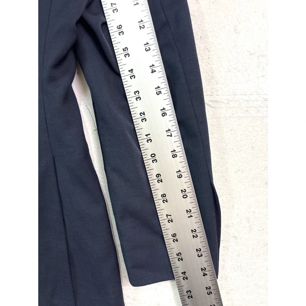 Pronto Uomo‎ 36R Navy Blue Blazer Jacket Sport Suit Coat 100% Wool All Season